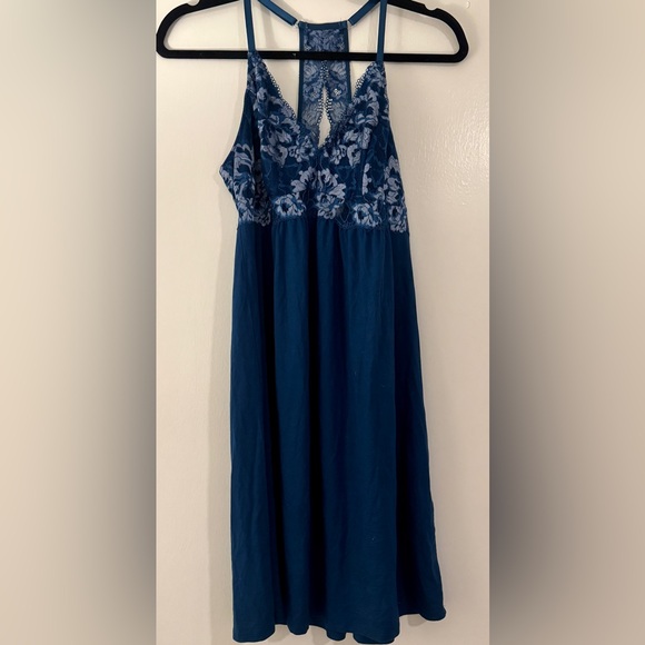 Soma Blue Lace Chemise - Picture 1 of 4